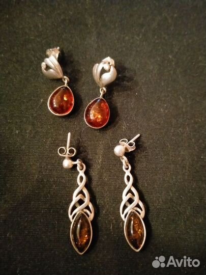 Серьги винтаж чехия