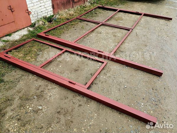 Распашные ворота 3500х2000 (или 1800) + Калитка