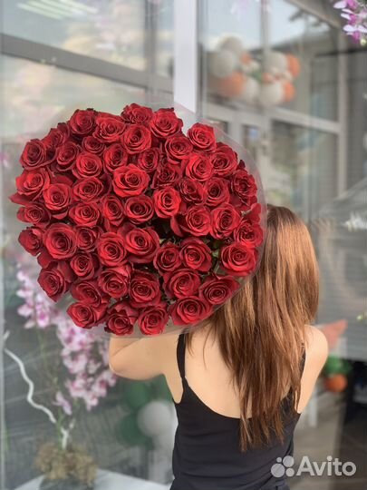 Букет из эквадорских роз. Доставка цветов Казань