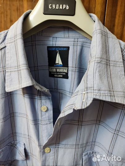 Брендовая рубашка.Cotton.62размер