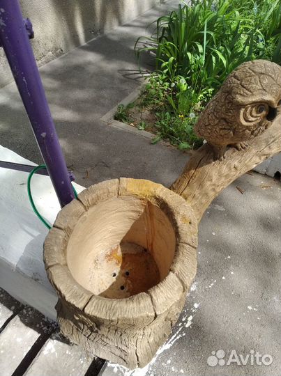 Горшки для сада из декоративного бетона