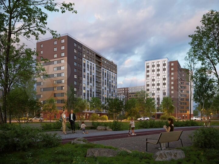 2-к. квартира, 62,1 м², 6/12 эт.