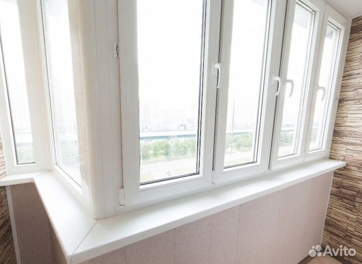 Остекление балконов и лоджий, отделка