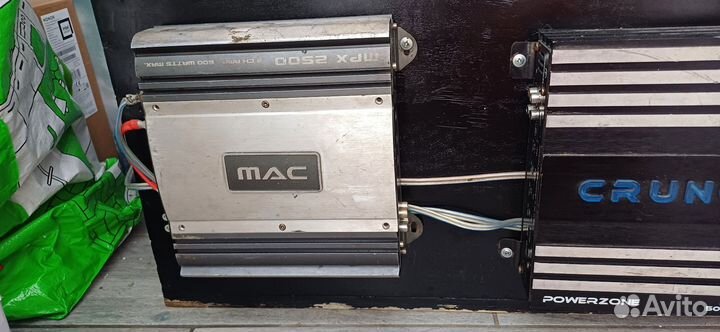 Продать subwoofer с 2мя усилителями