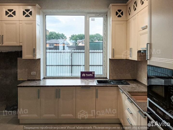 Кухонные гарнитуры в потолок с фасадами Велюр 519