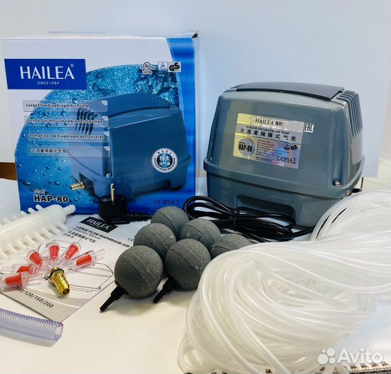 Мембранный компрессор Hailea HAP 80 - комплект