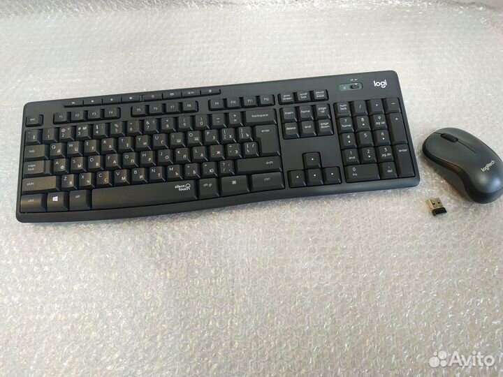 Бесшумные клавиатура + мышь Logitech MK295