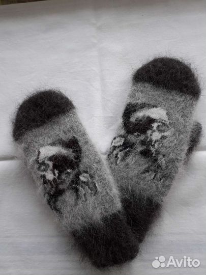 Варежки пуховые новые