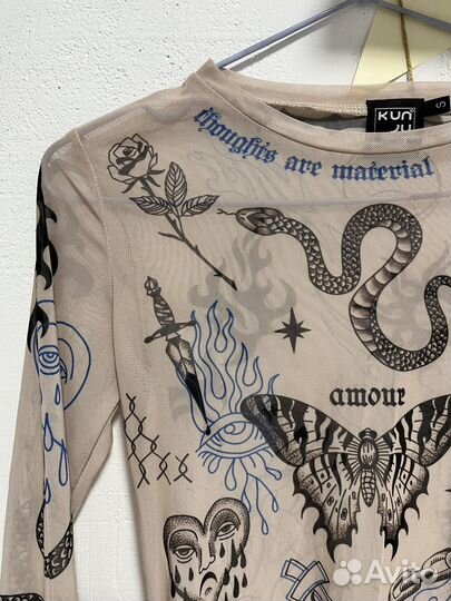 Кофта сетка y2k