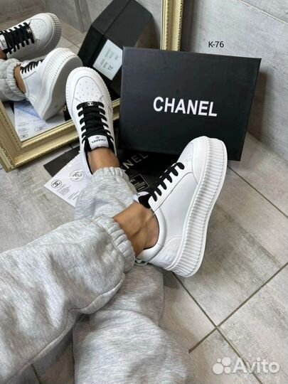 Кеды Chanel кожаные (36-40)