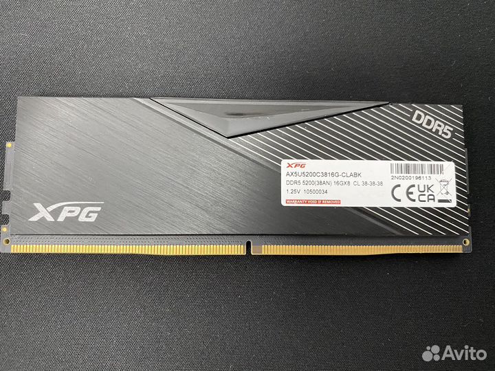 Оперативная память ddr5 16gb Xpg adata