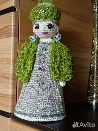 Вязаные интерьерные куклы