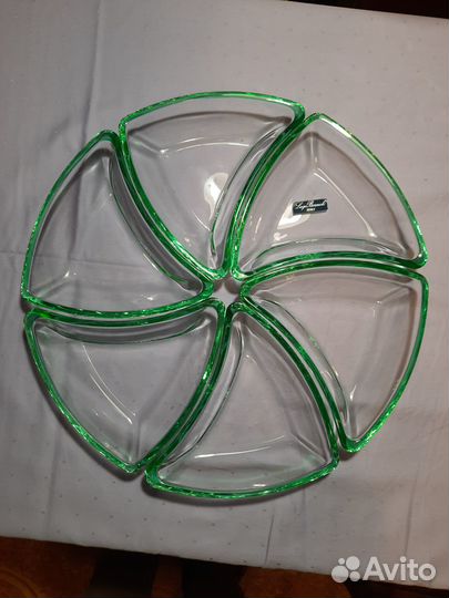 Набор сервировочных десертных тарелок(Италия)