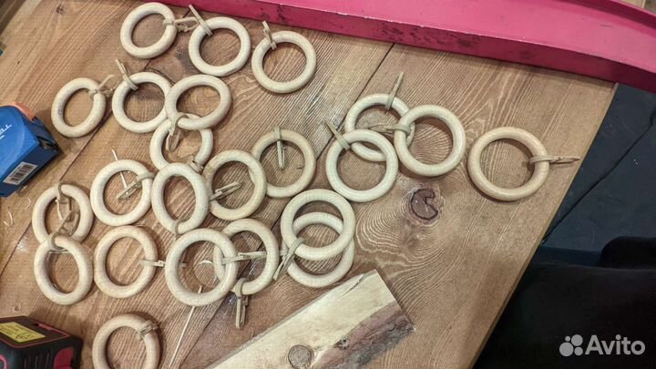 Кольца для гардины, гардина