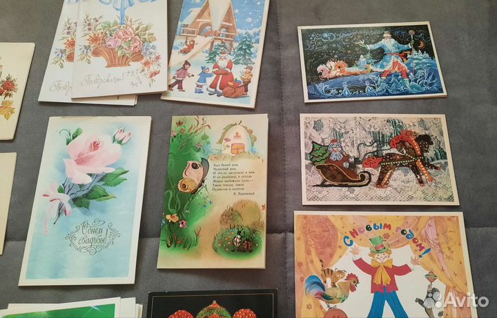 Открытки СССР 80х, цена за весь лот