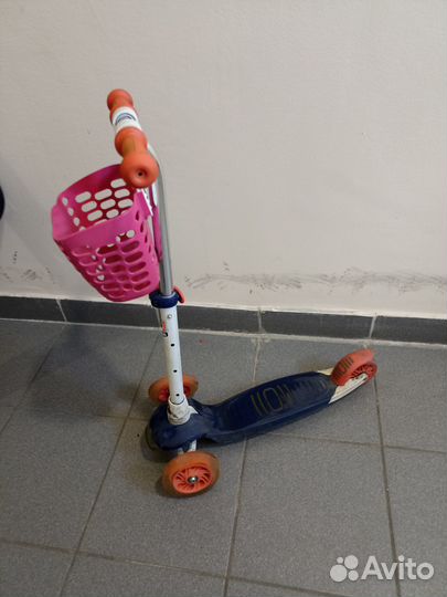 Самокат + корзинка декатлон детский Oxelo