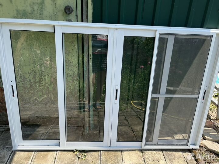 Лоджия, балкон, окно алюминиевое, раздвижное