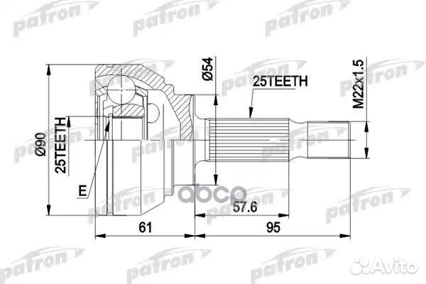 Шрус PCV1006 patron