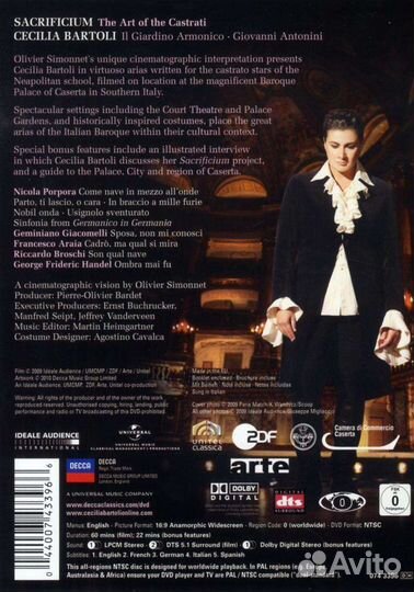 Cecilia Bartoli - Sacrificium (1 DVD)