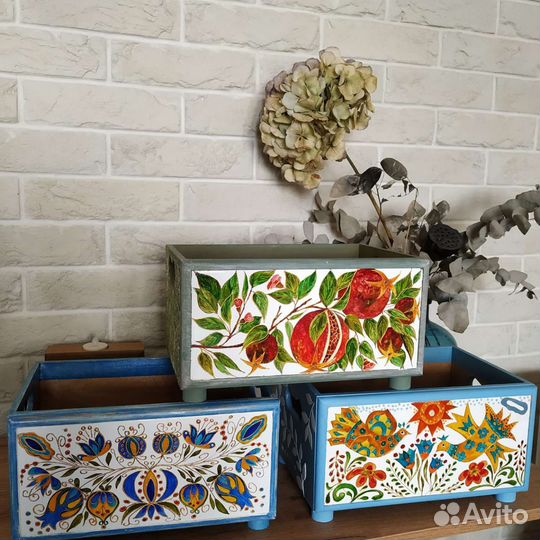 Декоративные ящички Ящик декор hand made подарок