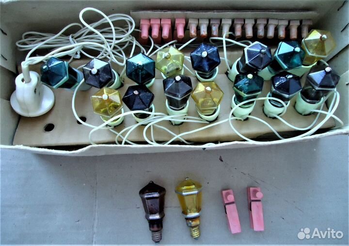 Электрогирлянды СССР в рабочем состоянии