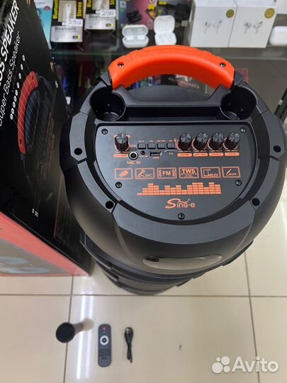 Колонка блютус громкая с караоке ZQS8220