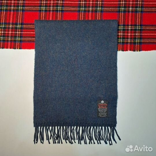 Винтажный шерстяной набор шарф и перчатки Tie Rack