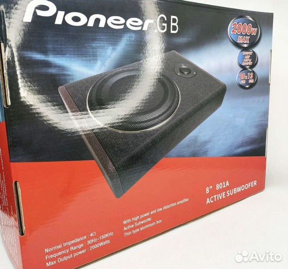 Сабвуфер pioneer 2000 w