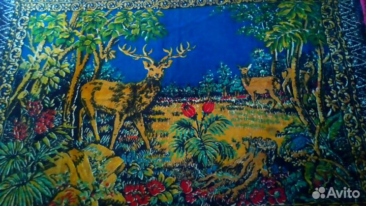 Гобелен 200см - 133см СССР олени