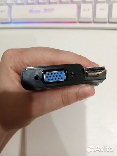 Переходник адаптер hdmi-VGA, черный