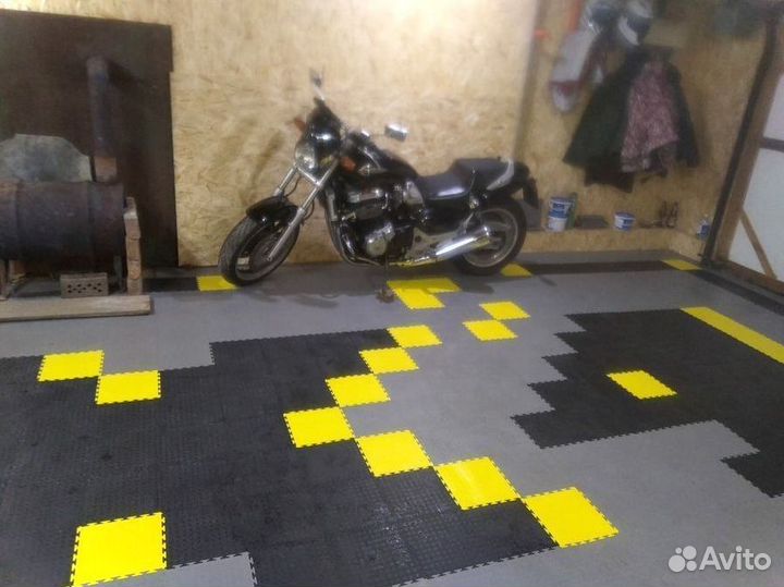 Модульная плитка пвх для гаража