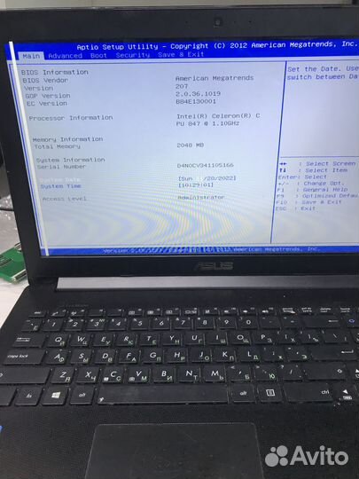 Материнская плата asus X502, X402, X502C, X502CA