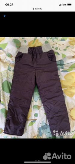 Демисезонные брюки для девочки средней комплекции