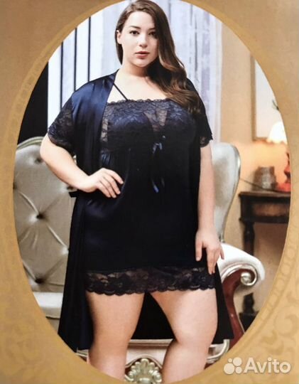 Роскошный комплект на пышные формы, 3 цвета, LUX