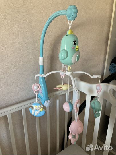 Мобиль на кроватку с подсветкой