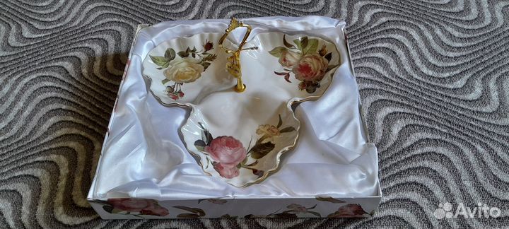 Блюдо манжетница фарфор