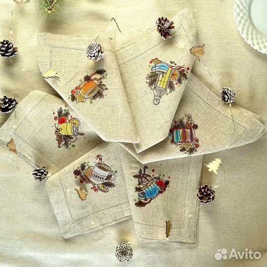 Салфетки с вышивкой
