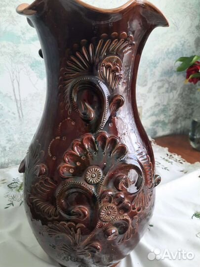 Ваза для цветов напольная (керамика)