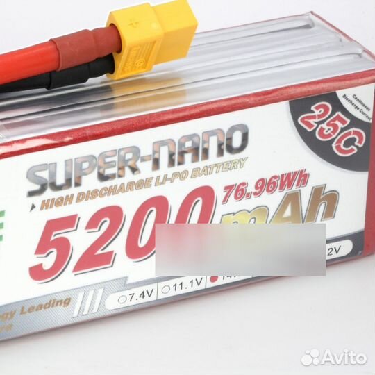 Аккумулятор LiPo 4S 5200mAh 25C (NXE) 14.8В