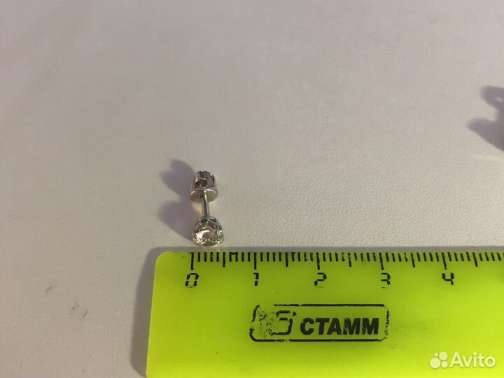 Серьги серебряные (пусеты)
