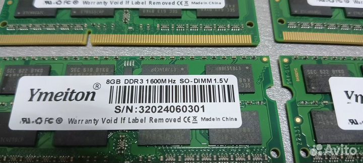 Оперативная память DDR3 4 - 8 гб sodimm