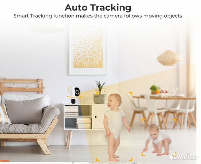 Камера видеонаблюдения двухзонная 4 мп внутренняя