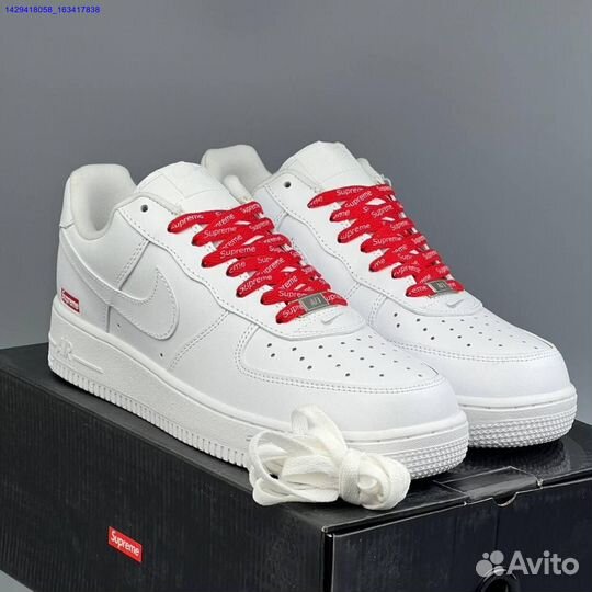 Кроссовки Nike Air Force 1 Low & Supreme (Арт.34081)