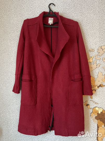 Пальто плащ zara шерсть S