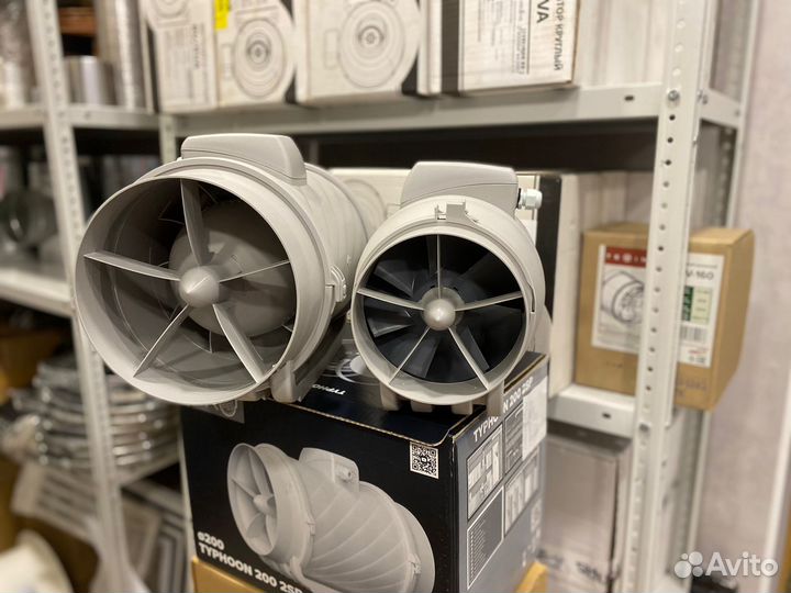 Канальный вентилятор 160 пластик тихий