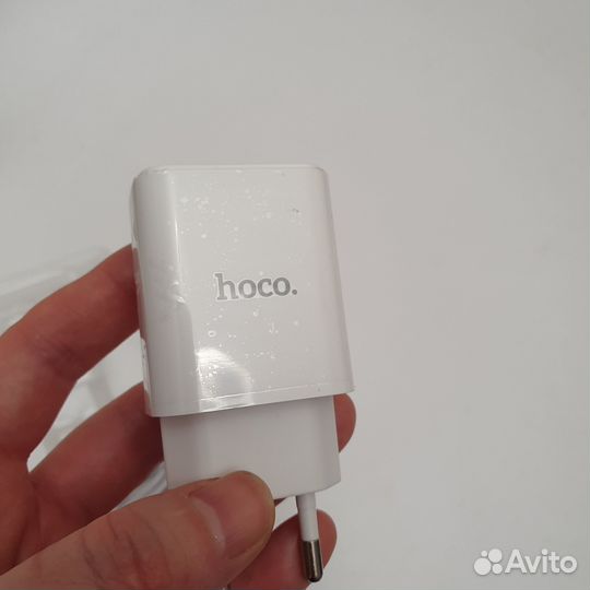 Зарядка hoco / 2-USB + кабель micro USB / новая