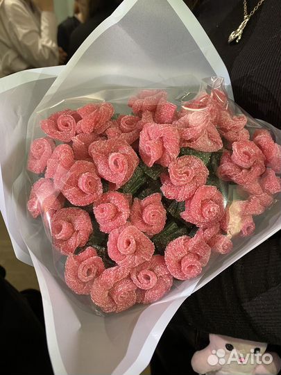 Съедобные букеты из мармелада