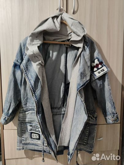 Джинсовая куртка 48-50 размер