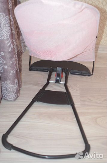 Музыкальный шезлонг качалка для новорожденных