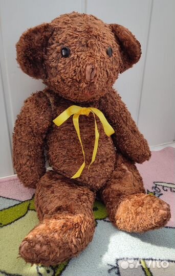 Трогательный плюшевый мишка из СССР 60 см